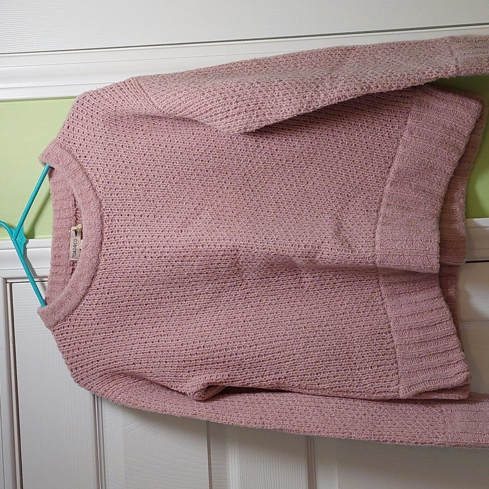 Toad & Co Cotati Dolman Sweater, Women's sz XS, Dawn (pink/purple)